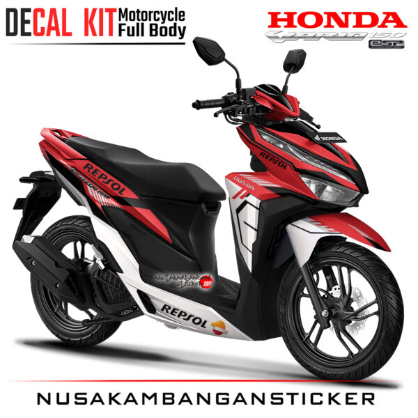 Decal Kit Sticker Honda All New Vario 125 - 150 Red RPSL Stiker Full Body