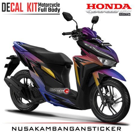 Decal Kit Sticker Honda All New Vario 125 - 150 Spesial Colour Graphic Black Stiker Full Body