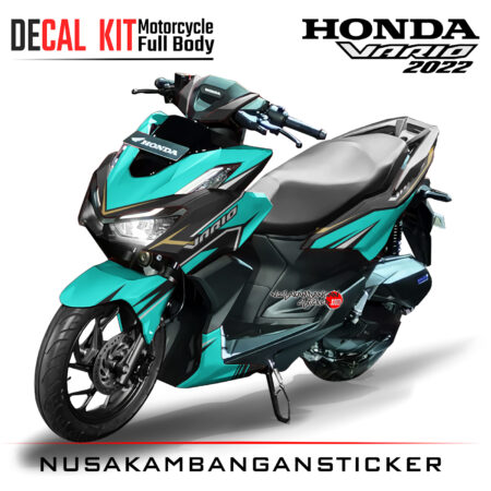 Decal Kit Sticker Honda All New Vario 160 Black Tosca Graphic Decal Modifikasi
