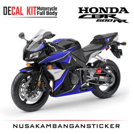 Decal Kit Sticker Honda CBR 600 R Graphic Blue Big Bike Decal Modification