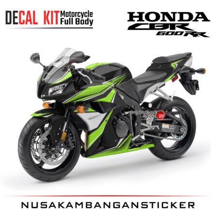 Decal Kit Sticker Honda CBR 600 R Graphic Green FluoBig Bike Decal Modification
