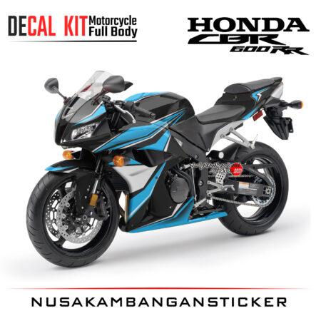 Decal Kit Sticker Honda CBR 600 R Graphic Ice BlueBig Bike Decal Modification