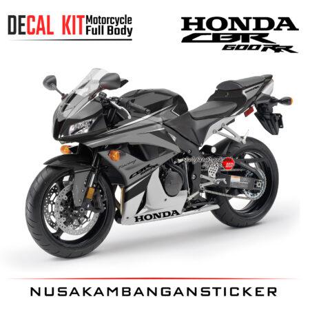 Decal Kit Sticker Honda CBR 600 R Kit Black Racing Grey Big Bike Decal Modification