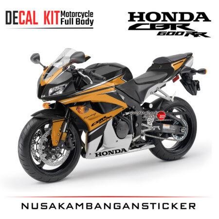 Decal Kit Sticker Honda CBR 600 R Kit Black Racing Orens Big Bike Decal Modification