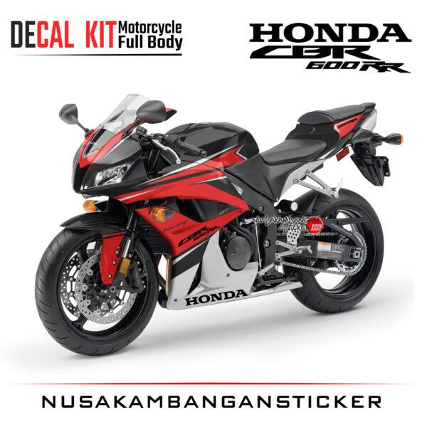 Decal Kit Sticker Honda CBR 600 R Kit Black Racing Red Big Bike Decal Modification