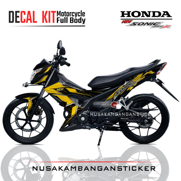 Decal Kit Sticker Honda Sonic 150 R Graphic Kit Authenthic Yelow Motorcycle