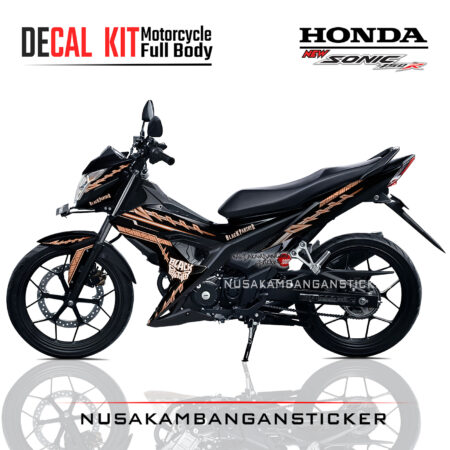 Decal Kit Sticker Honda Sonic 150 R Graphic Kit Black Panther 01 Motorcycle