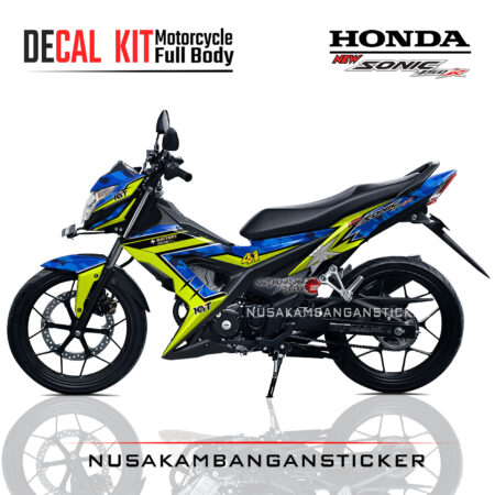 Decal Kit Sticker Honda Sonic 150 R Graphic Kit Spesial Livery Helmet 02 Motorcycle