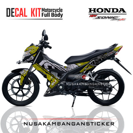 Decal Kit Sticker Honda Sonic 150 R Graphic Kit Spesial Livery Helmet 03 Motorcycle