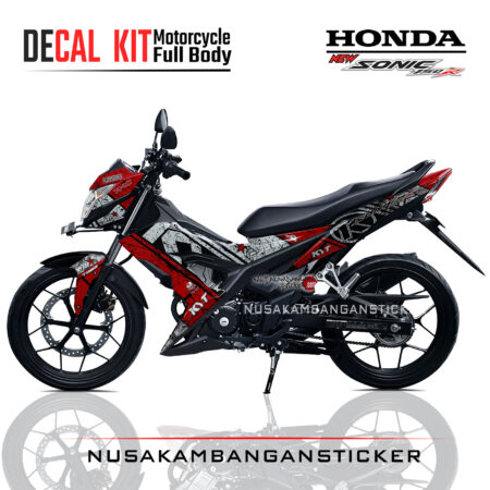Decal Kit Sticker Honda Sonic 150 R Graphic Kit Spesial Livery Helmet 04 Motorcycle