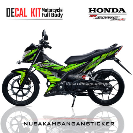 Decal Kit Sticker Honda Sonic 150 R Racing Hijau Graphic Kit Motorcycle