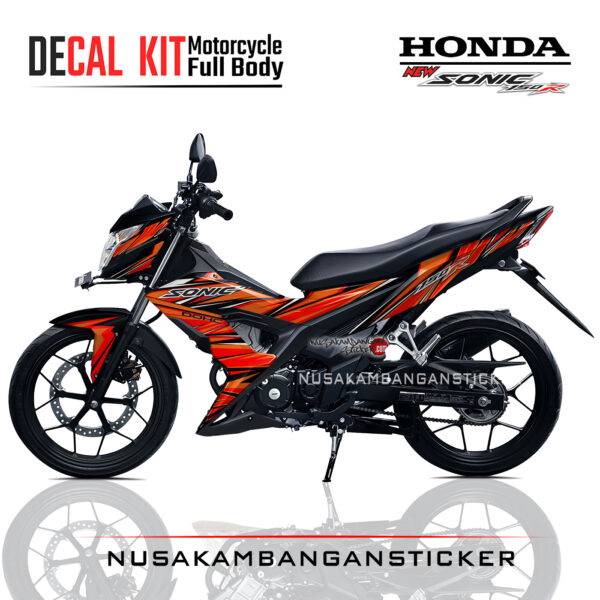 Decal Kit Sticker Honda Sonic 150 R Racing Oren Graphic Kit Motorcycle
