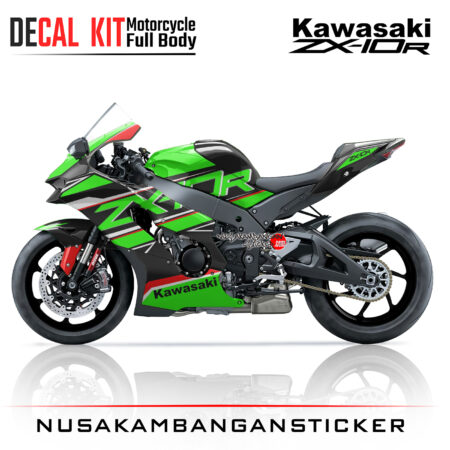 Decal Kit Sticker Kawasaki Ninja ZX 1000 R Spesial Graphic Green Superbike Decals Modification