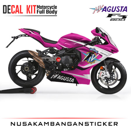 Decal Kit Sticker Mv Agusta F3 800 Spesiale Pink Graphic Superbike Decal Stickers