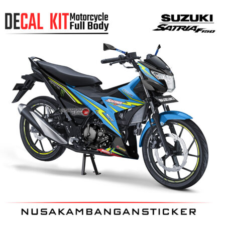 Decal Kit Sticker Suzuki Satria F 150 Grapic Kit Biru