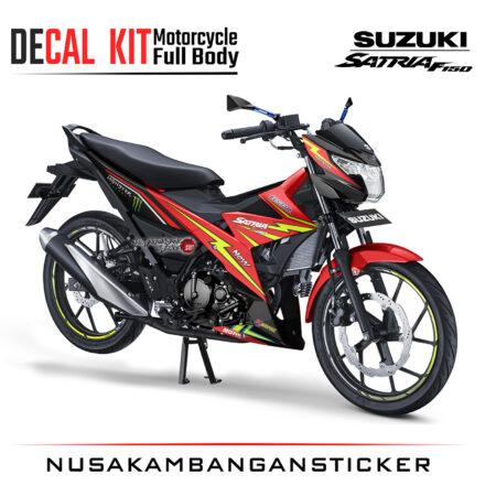 Decal Kit Sticker Suzuki Satria F 150 Grapic Kit Merah