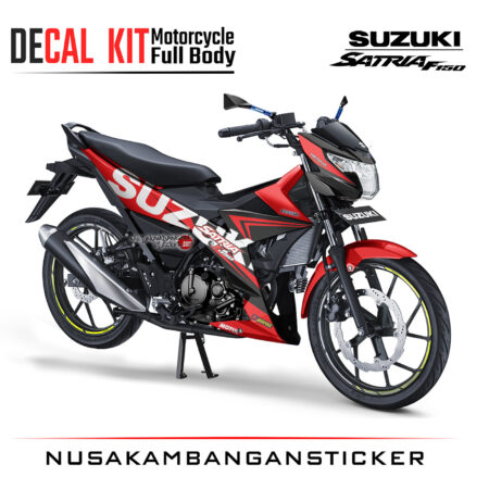 Decal Kit Sticker Suzuki Satria F 150 Grapic Kit Spesial Edition Red