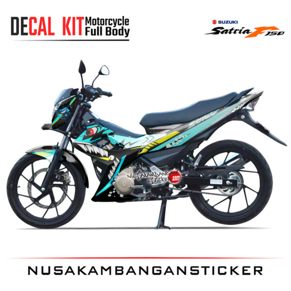 Decal Kit Sticker Suzuki Satria F 150 Shark Blue