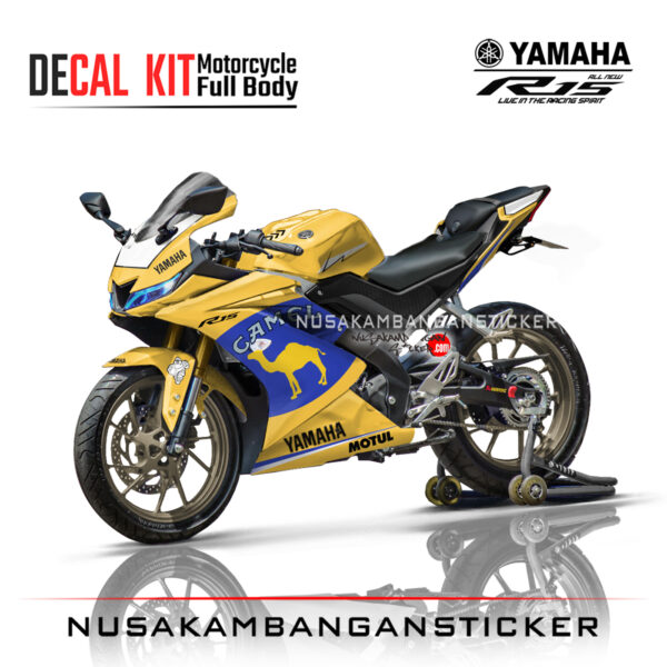 Decal Kit Sticker Yamaha R15 V3 VVA 155 - Camel Livery Stiker Full Body