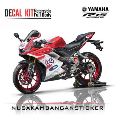 Decal Kit Sticker Yamaha R15 V3 VVA 155 - Ducati Team Livery 01 Stiker Full Body