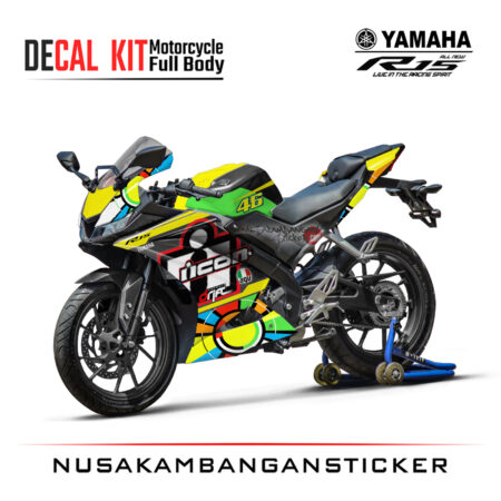 Decal Kit Sticker Yamaha R15 V3 VVA 155 - Icon vr 46 Stiker Full Body
