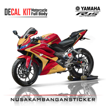 Decal Kit Sticker Yamaha R15 V3 VVA 155 - IronMan Edition Stiker Full Body