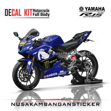 Decal Kit Sticker Yamaha R15 V3 VVA 155 - Livery Moto Gp 04 Stiker Full Body