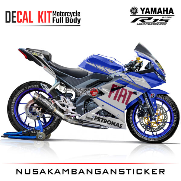 Decal Kit Sticker Yamaha R15 V3 VVA 155 - Livery Moto Gp 08 Stiker Full Body