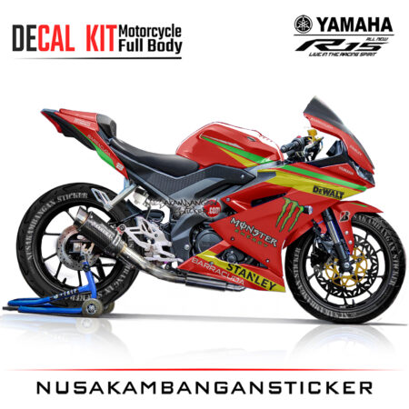 Decal Kit Sticker Yamaha R15 V3 VVA 155 - Livery Moto Gp 12 Stiker Full Body