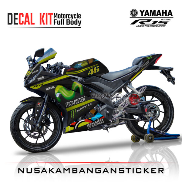 Decal Kit Sticker Yamaha R15 V3 VVA 155 - Livery Moto Gp 17 Stiker Full Body