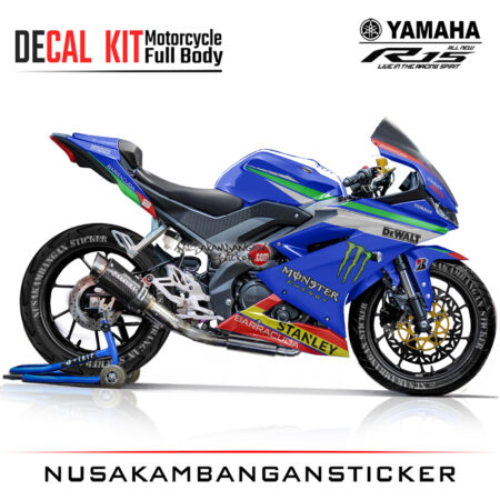 Decal Kit Sticker Yamaha R15 V3 VVA 155 - Livery Moto Gp 18 Stiker Full Body