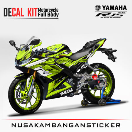 Decal Kit Sticker Yamaha R15 V3 VVA 155 - Racing Green Lime Stiker Full Body