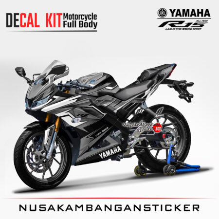 Decal Kit Sticker Yamaha R15 V3 VVA 155 - Racing Grey Stiker Full Body