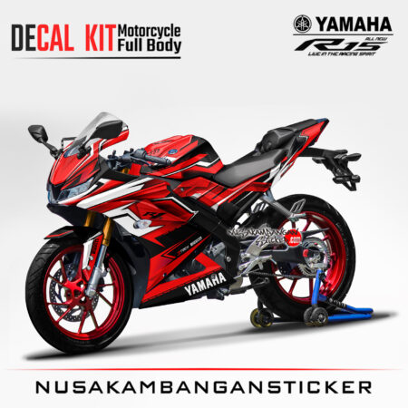 Decal Kit Sticker Yamaha R15 V3 VVA 155 - Racing Red Stiker Full Body