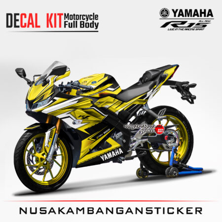 Decal Kit Sticker Yamaha R15 V3 VVA 155 - Racing Yelow Stiker Full Body