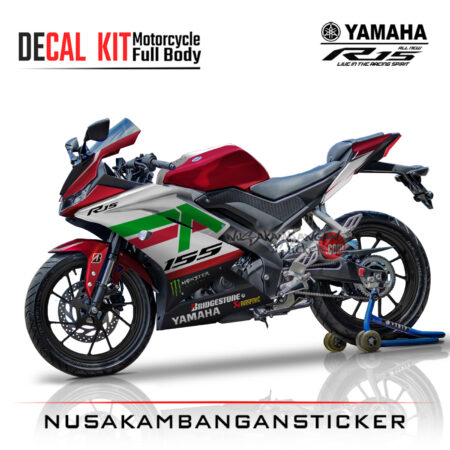 Decal Kit Sticker Yamaha R15 V3 VVA 155 - Red 05 Stiker Full Body