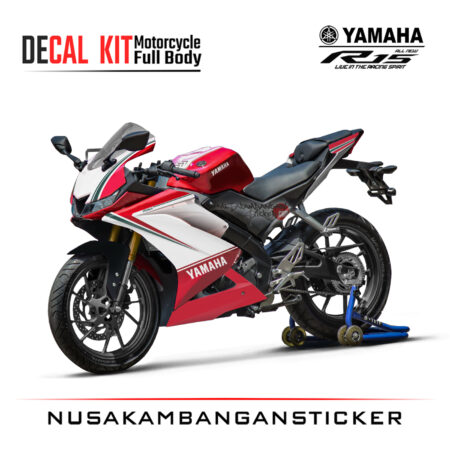 Decal Kit Sticker Yamaha R15 V3 VVA 155 - Red 07 Stiker Full Body