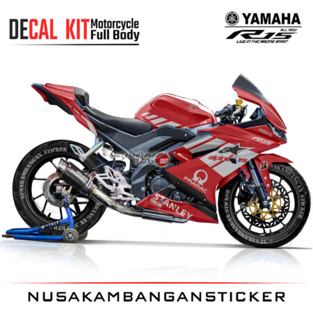 Decal Kit Sticker Yamaha R15 V3 VVA 155 - Red ALPNSTR 02 Stiker Full Body