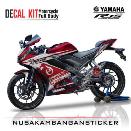 Decal Kit Sticker Yamaha R15 V3 VVA 155 - Red ALPNSTR 04 Stiker Full Body