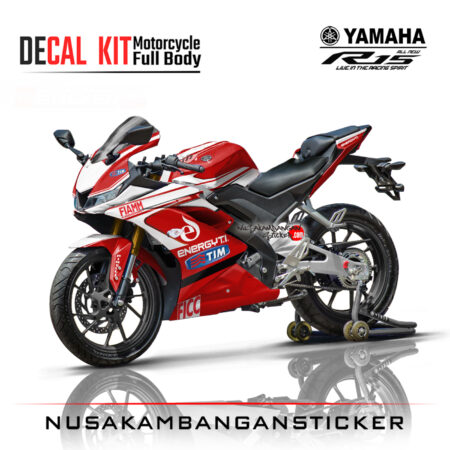 Decal Kit Sticker Yamaha R15 V3 VVA 155 - Red Graphic 01 Stiker Full Body