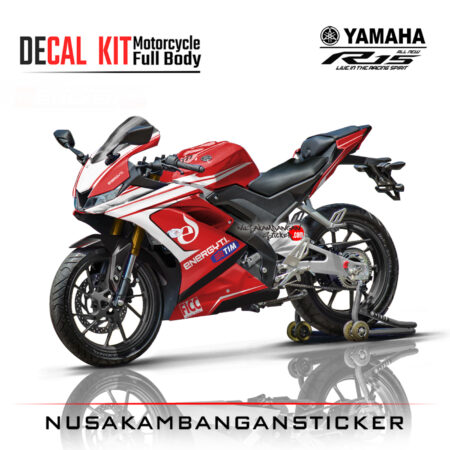 Decal Kit Sticker Yamaha R15 V3 VVA 155 - Red Graphic 02 Stiker Full Body