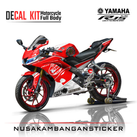 Decal Kit Sticker Yamaha R15 V3 VVA 155 - Red Graphic 05 Stiker Full Body