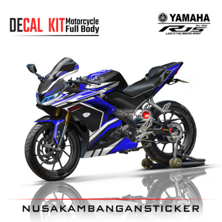 Decal Kit Sticker Yamaha R15 V3 VVA 155 - Spesial Graphic Edition Blue Stiker Full Body