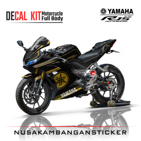 Decal Kit Sticker Yamaha R15 V3 VVA 155 - Spesial Graphic Edition Yamaha Gold Stiker Full Body