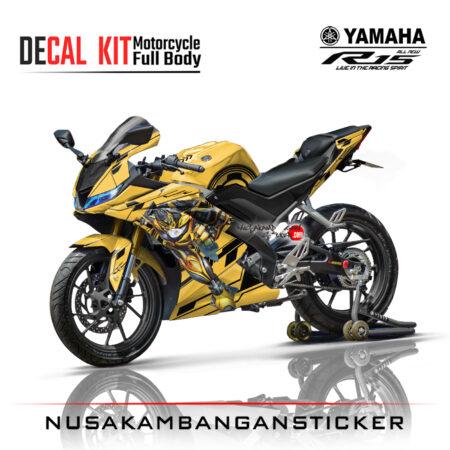 Decal Kit Sticker Yamaha R15 V3 VVA 155 - Yelow Bumblebee! Stiker Full Body