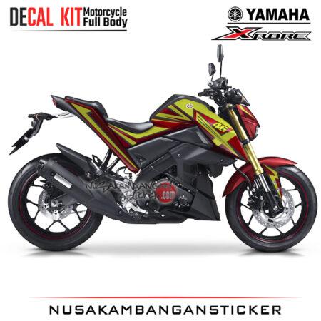 Decal Kit Sticker Yamaha Xabre Grafis Merah Kuning Stiker Full Body