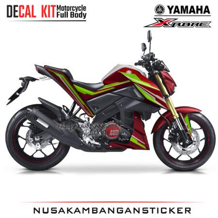 Decal Kit Sticker Yamaha Xabre Merah Grafis Hijau Stiker Full Body