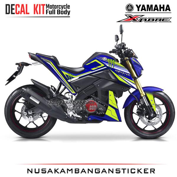 Decal Kit Sticker Yamaha Xabre Spesial Graphic Blue Stiker Full Body