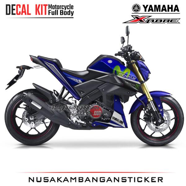 Decal Kit Sticker Yamaha Xabre Spesial Graphic Livery Moto Gp Biru Stiker Full Body