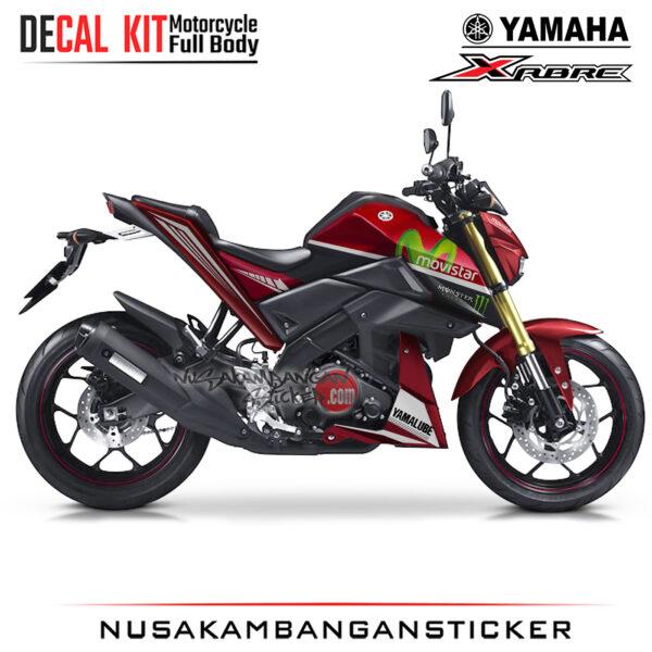 Decal Kit Sticker Yamaha Xabre Spesial Graphic Livery Moto Gp Merah Stiker Full Body